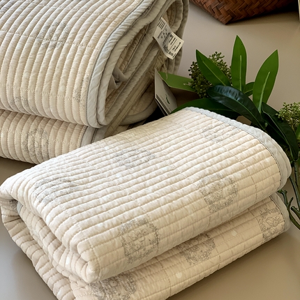 汇庭 2025新款全棉床盖三件套-实拍 雪宝庄园