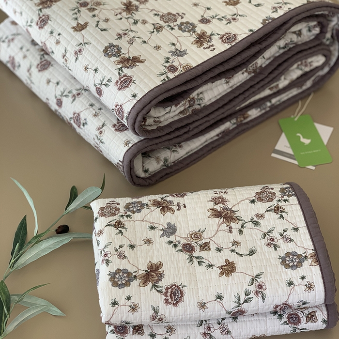 91家纺网 家纺一手货源 找家纺 汇庭 2025新款全棉床盖三件套-实拍 纳亚紫