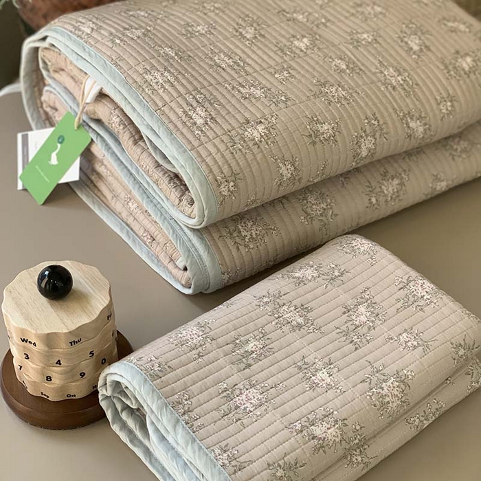 91家纺网 家纺一手货源 找家纺 汇庭 2025新款蔓莎床盖三件套系列-实拍 至夏