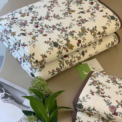 91家纺网 家纺一手货源 找家纺 汇庭 2025新款全棉床盖三件套-实拍 奈雪