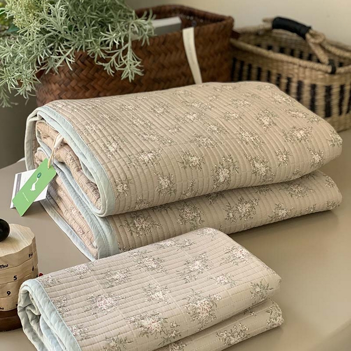 91家纺网 家纺一手货源 找家纺 汇庭 2025新款蔓莎床盖三件套系列-实拍 至夏