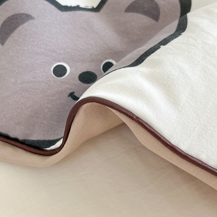 91家纺网 家纺一手货源 找家纺 贝扬思家纺 2025新款水洗皱皱纱系列夏被-系列二 曲奇碎卷卷