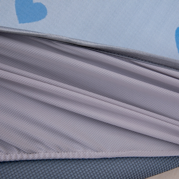 91家纺网 家纺一手货源 找家纺 （总）凌云家纺  2025新款提花凉感冰丝席床笠款三明治凉席三件套