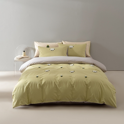 91家纺网 家纺一手货源 找家纺 （总）Mr.pig猪先生水洗棉 2025新款水洗棉毛巾绣四件套