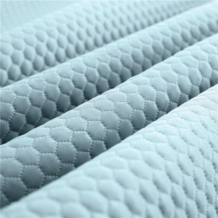 91家纺网 家纺一手货源 找家纺 2025新款3D凉豆豆凉感席子圆角床席款凉席三件套 凉豆豆-天蓝