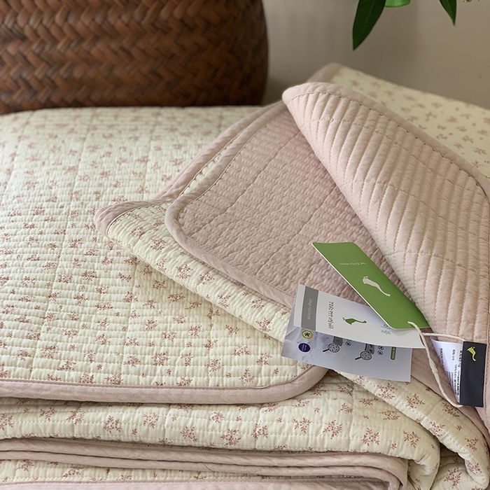 91家纺网 家纺一手货源 找家纺 汇庭 2025新款全棉床盖三件套-实拍 芝士奶盐