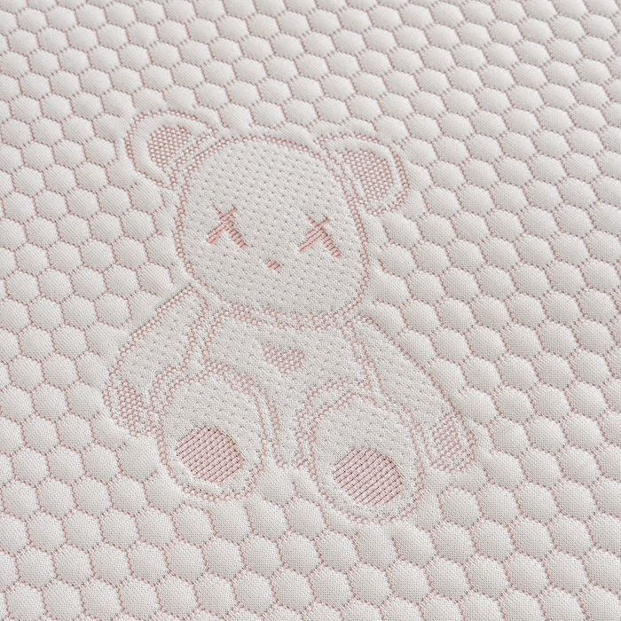 91家纺网 家纺一手货源 找家纺 2025新款凉感冰豆豆凉席-暴力熊系列 暴力熊-粉玉