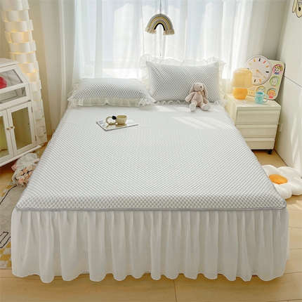 91家纺网 家纺一手货源 找家纺 （总）鑫顺欣 2025新款A类凉感冰豆豆床裙席