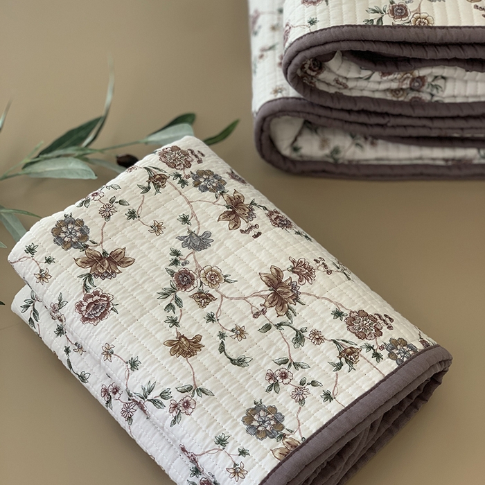 91家纺网 家纺一手货源 找家纺 汇庭 2025新款全棉床盖三件套-实拍 纳亚紫