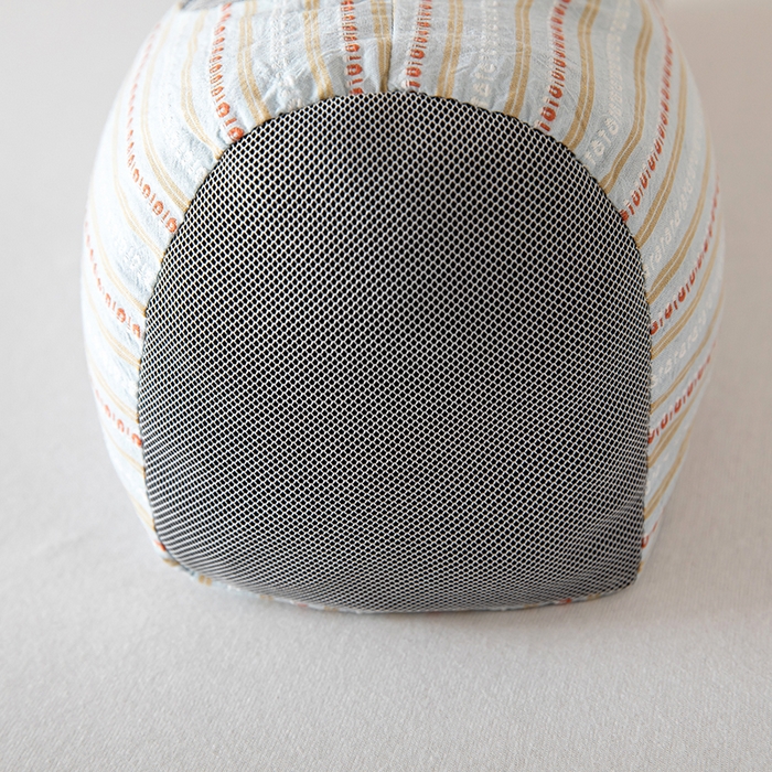 91家纺网 家纺一手货源 找家纺 2025新款宫廷条纹荞麦枕枕头枕芯 蓝色