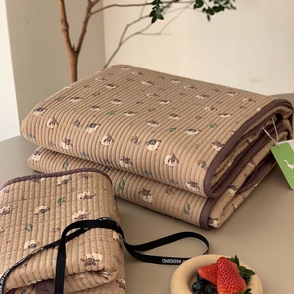 91家纺网 家纺一手货源 找家纺 汇庭 2025新款蔓莎床盖三件套系列-实拍 雪莉咩