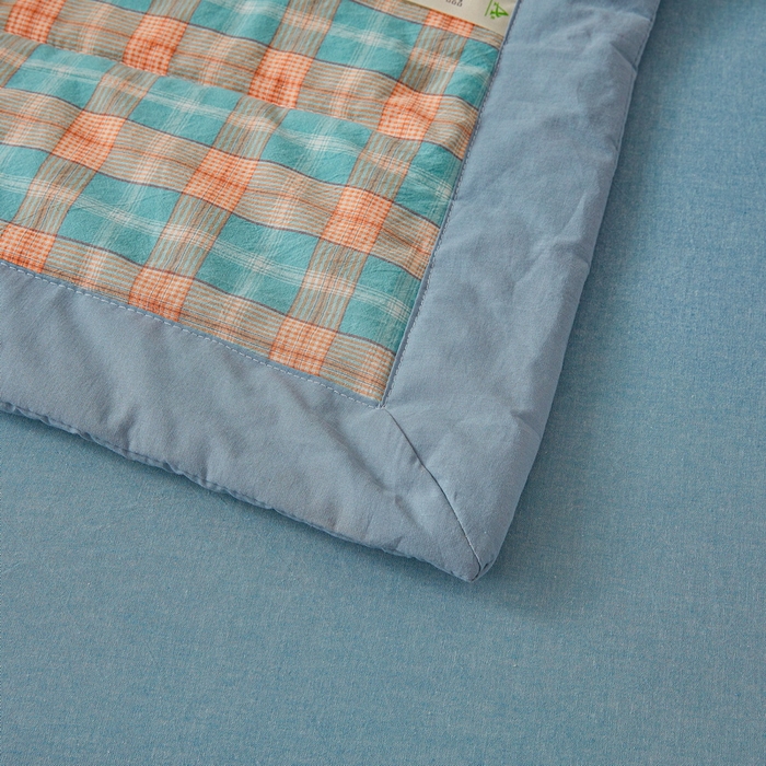 91家纺网 家纺一手货源 找家纺 伊人坊 A类水洗棉新疆棉花夏被 贝拉绿