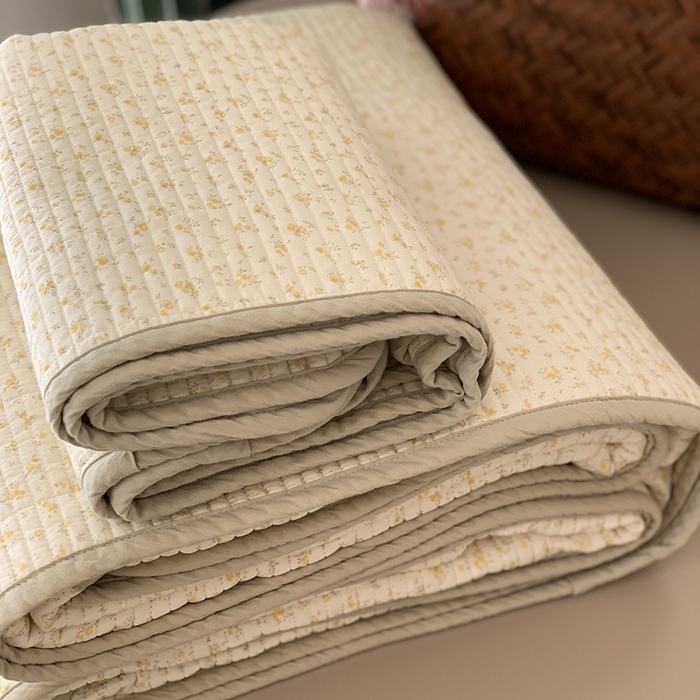 91家纺网 家纺一手货源 找家纺 汇庭 2025新款全棉床盖三件套-实拍 瑞芙蕾