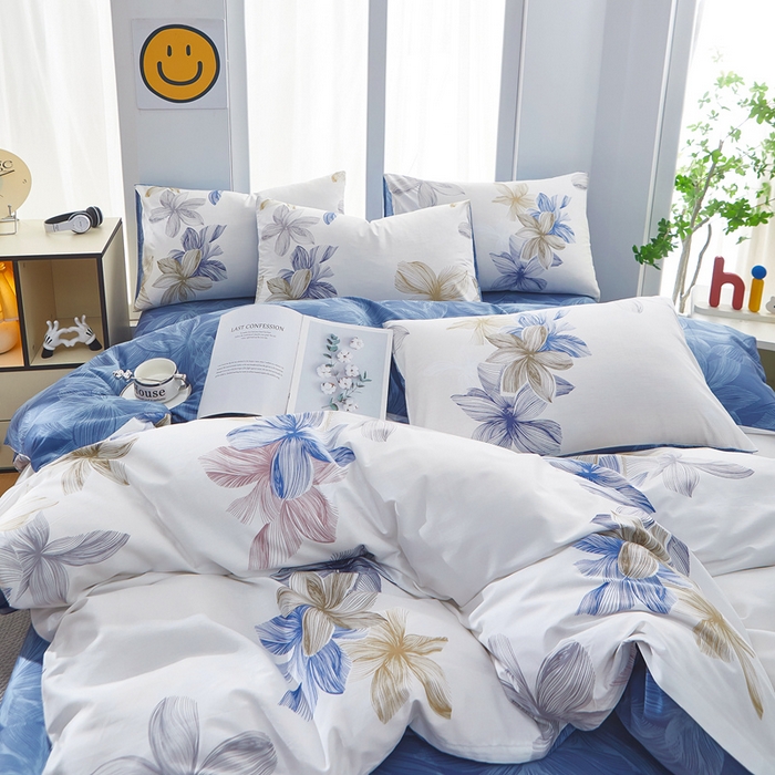 91家纺网 家纺一手货源 找家纺 黛妮雅 2025新款AB版全棉印花单被套床单枕套 安丽