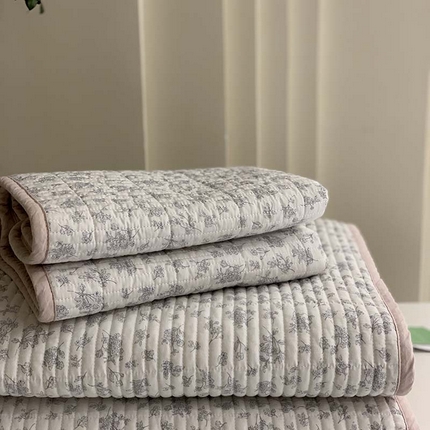 91家纺网 家纺一手货源 找家纺 汇庭 2025新款全棉床盖三件套-实拍 曼秋