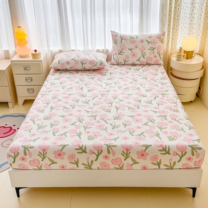 91家纺网 家纺一手货源 找家纺 （总）莎臣豹加厚磨毛植物羊绒床笠三件套学生宿舍单品床笠床垫保护套罩