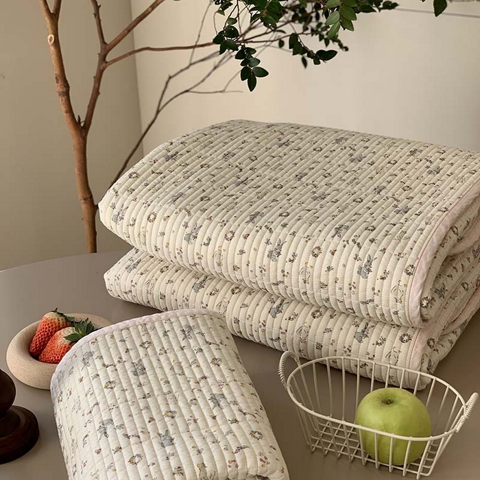 91家纺网 家纺一手货源 找家纺 汇庭 2025新款蔓莎床盖三件套系列-实拍 伽百莉