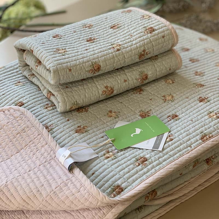 91家纺网 家纺一手货源 找家纺 汇庭 2025新款全棉床盖三件套-实拍 木兰庄园