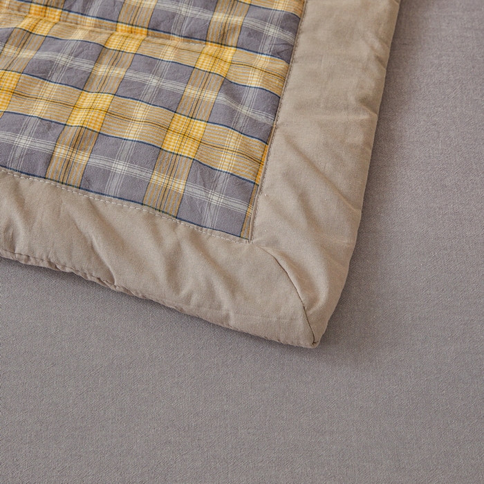 91家纺网 家纺一手货源 找家纺 伊人坊 A类水洗棉新疆棉花夏被 诺卡黄