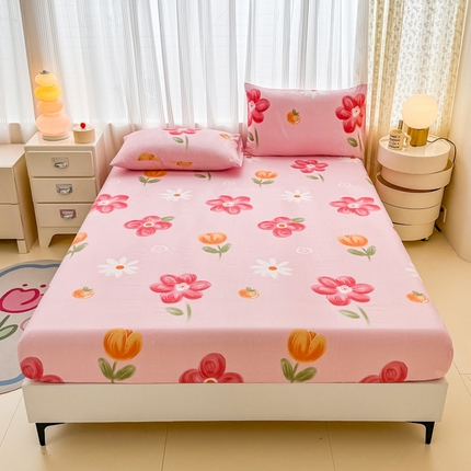 91家纺网 家纺一手货源 找家纺 （总）莎臣豹加厚磨毛植物羊绒床笠三件套学生宿舍单品床笠床垫保护套罩