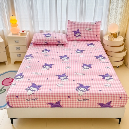 91家纺网 家纺一手货源 找家纺 （总）莎臣豹加厚磨毛植物羊绒床笠三件套学生宿舍单品床笠床垫保护套罩