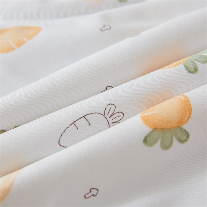 91家纺网 家纺一手货源 找家纺 2025新款小花款新疆棉花夏被【棉花含量100%】夏季空调被薄被子可机洗夏凉被 胡萝卜