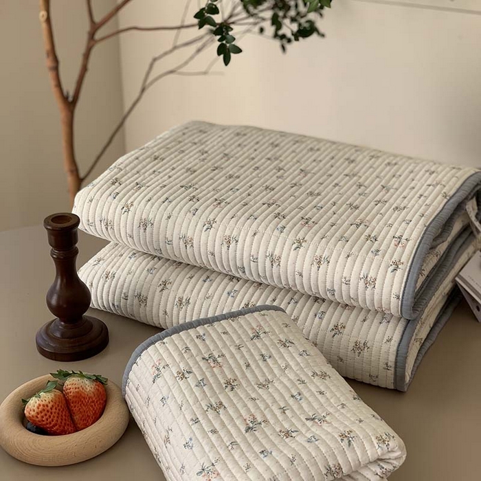 91家纺网 家纺一手货源 找家纺 汇庭 2025新款蔓莎床盖三件套系列-实拍 半夏花语