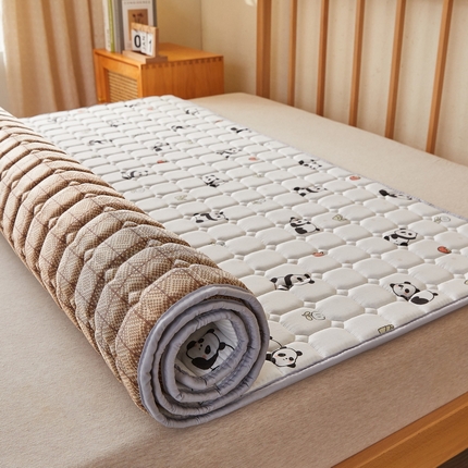 花言狐语 2025新款双面可用抑菌冰丝床褥爬爬垫-大床图 熊猫