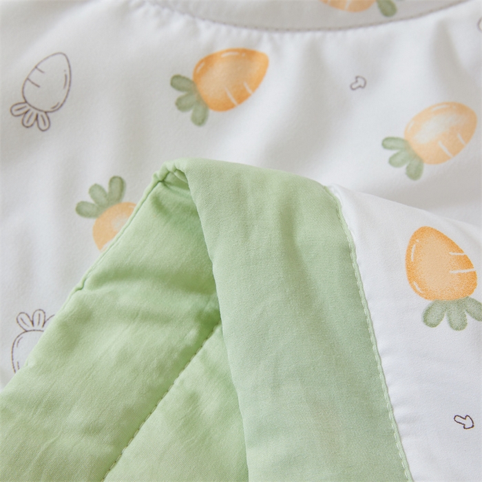 91家纺网 家纺一手货源 找家纺 2025新款小花款新疆棉花夏被【棉花含量100%】夏季空调被薄被子可机洗夏凉被 胡萝卜