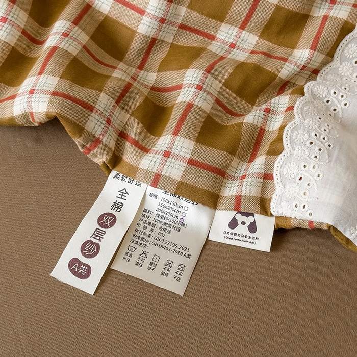 91家纺网 家纺一手货源 找家纺 塔塔 2025新款全棉双层纱法式镂空立体大花边夏被系列 流苏