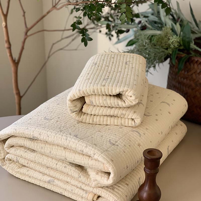 91家纺网 家纺一手货源 找家纺 汇庭 2025新款全棉床盖三件套-实拍 幸运星