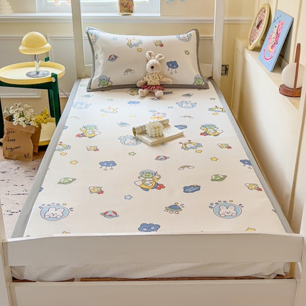 富馨莱 2025新款学生平铺款冰藤印花凉席A类抗菌冰丝席支持定制尺寸 宇航员