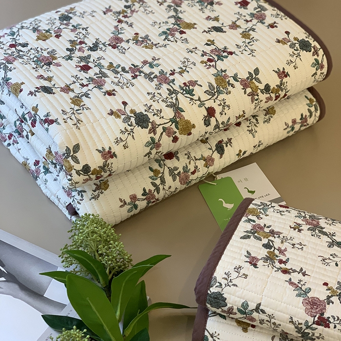 91家纺网 家纺一手货源 找家纺 汇庭 2025新款全棉床盖三件套-实拍 奈雪