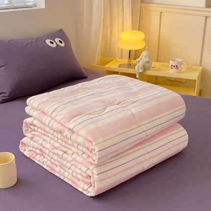 91家纺网 家纺一手货源 找家纺 （总）贝扬思家纺 2025新款超柔110克云朵棉系列夏被四件套