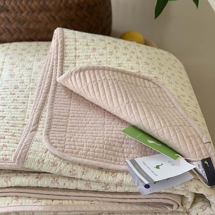 91家纺网 家纺一手货源 找家纺 汇庭 2025新款全棉床盖三件套-实拍 芝士奶盐