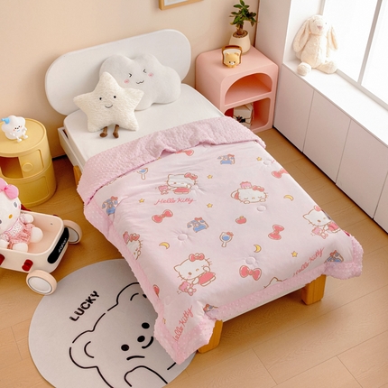 91家纺网 家纺一手货源 找家纺 （总）花满路 2025新款亲肤卡通系列儿童夏被-小床图【控价28-45-55】