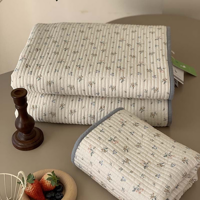 91家纺网 家纺一手货源 找家纺 汇庭 2025新款蔓莎床盖三件套系列-实拍 半夏花语