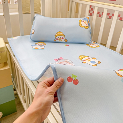 富馨莱 2025新款幼儿园冰丝席A类抗菌儿童空调席支持定制尺寸 开心鸭