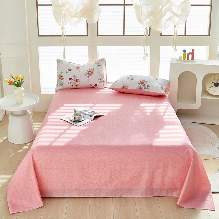 91家纺网 家纺一手货源 找家纺 黛妮雅 2025新款AB版全棉印花单被套床单枕套 芳华