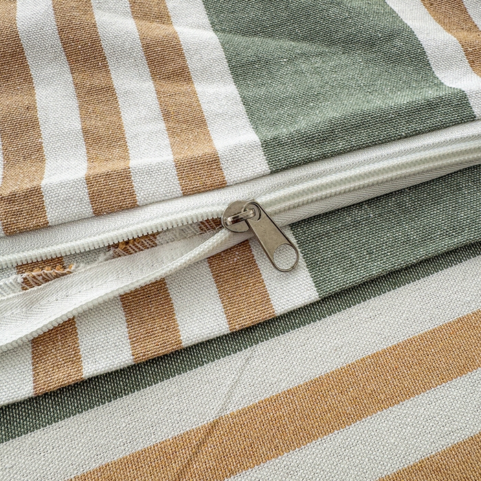 91家纺网 家纺一手货源 找家纺 首爱家纺 2025新款色织老粗布四件套全棉四件套纯棉四件套 春燕