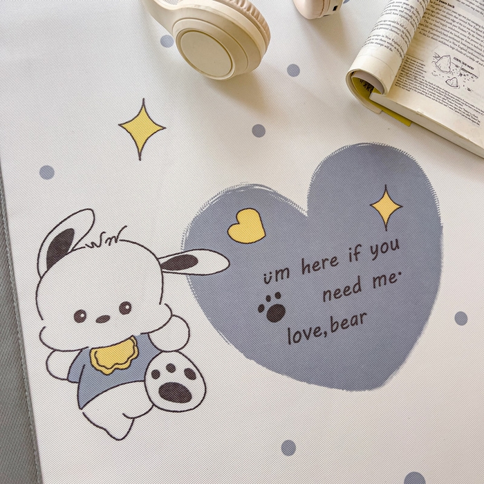 91家纺网 家纺一手货源 找家纺 富馨莱 2025新款学生平铺款冰藤印花凉席A类抗菌冰丝席支持定制尺寸 星星狗