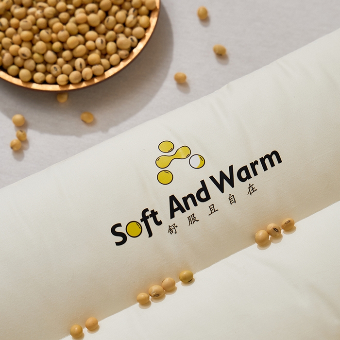 91家纺网 家纺一手货源 找家纺 昕科 2025新款全棉A类大豆纤维立体安睡枕头-高中低款-纯棉大豆纤维枕芯 大豆立体安睡-低枕