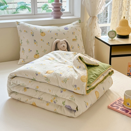 91家纺网 家纺一手货源 找家纺 （总）贝扬思家纺 2025新款水洗皱皱纱系列夏被-系列二