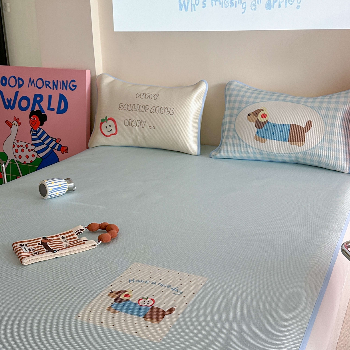 91家纺网 家纺一手货源 找家纺 （总）美乐迪家纺 2025新款数码印花养生冰藤凉席