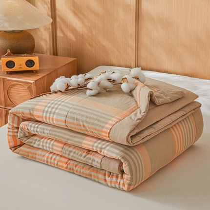 91家纺网 家纺一手货源 找家纺 （总）伊人坊 2025新款A类无印风水洗棉新疆棉花夏被