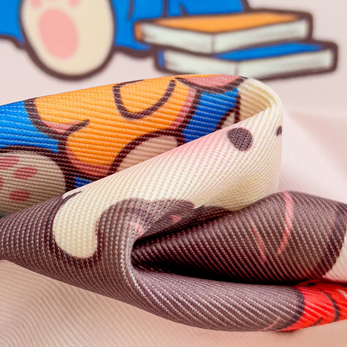 91家纺网 家纺一手货源 找家纺 富馨莱 2025新款平铺款冰藤印花凉席A类抗菌冰丝席支持定制尺寸 元气女孩