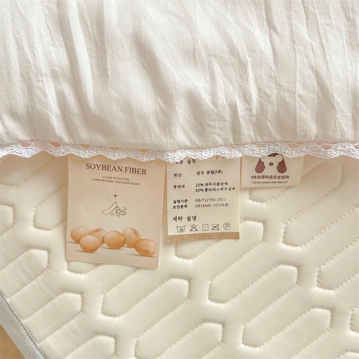 91家纺网 家纺一手货源 找家纺 慕尚家纺  2025春夏新款乳胶凉席水洗棉夏被夏凉被空调被三件套四件套 花儿朵朵