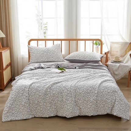 伊人坊 2025新款全棉印花夏被 花恋