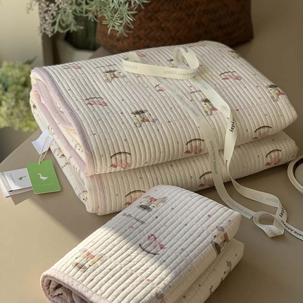 汇庭 2025新款蔓莎床盖三件套系列-实拍 木马粉