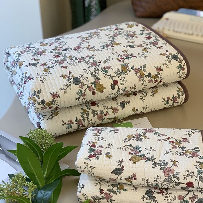 91家纺网 家纺一手货源 找家纺 汇庭 2025新款全棉床盖三件套-实拍 奈雪